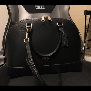 Coach Black Large structured bag